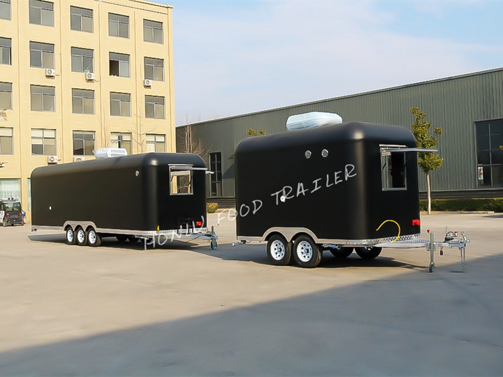 Customized galvanized food trailers