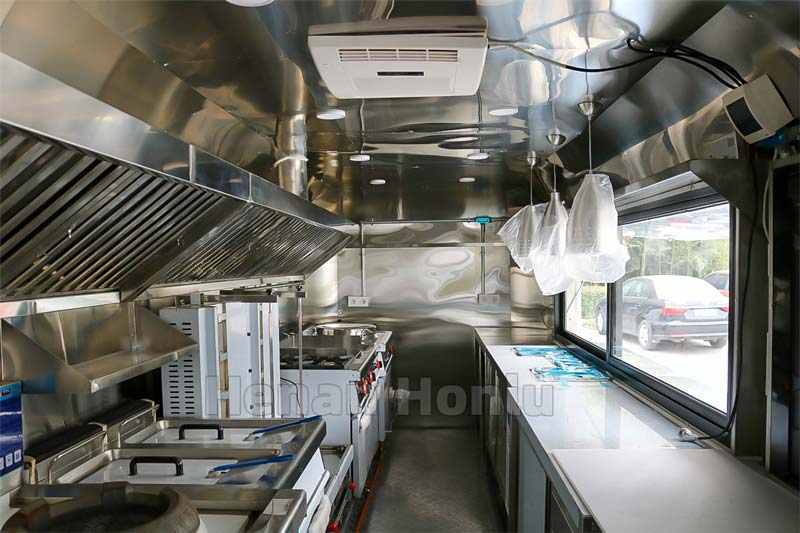 36ft Shawarma Food Truck inner view