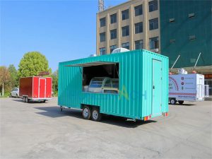 5.7M container food trailer