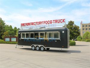 26ft galvanized sheet food truck front view