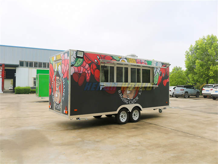 18ft fully loaded concession trailer front view