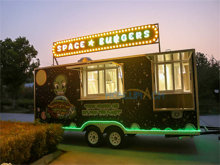 18ft mobile burger truck front view