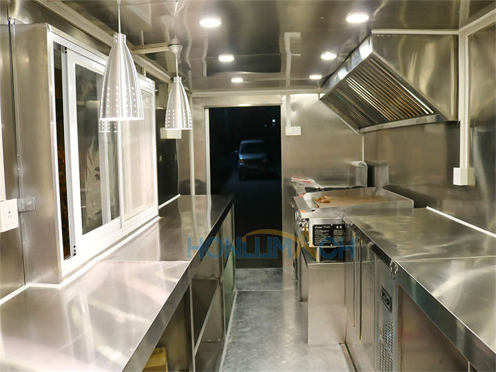 18ft mobile burger truck inner structure