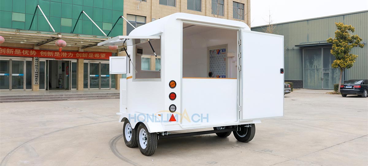 vintage horse box trailer back view