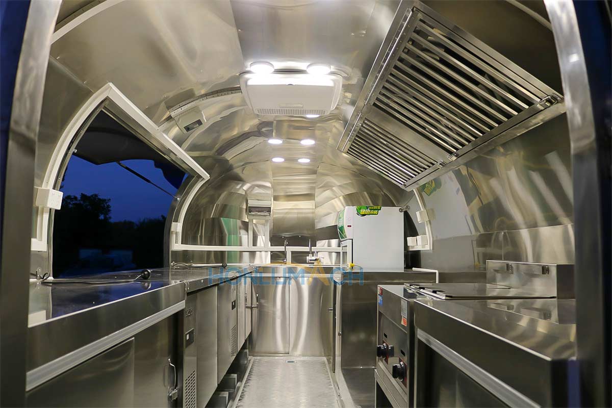 16ft airstream food truck inner view