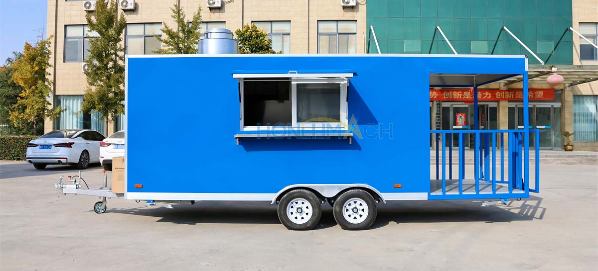 18.7ft back porch food trailer front view