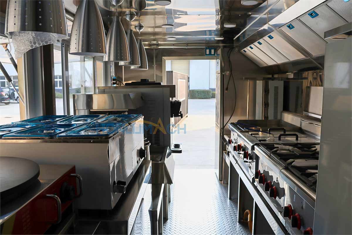 18.7ft bakery food truck interior structure