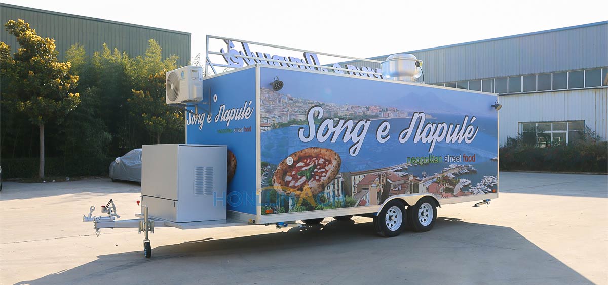 18ft street food cart back view