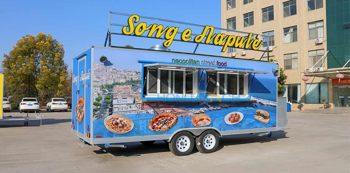 18ft street food cart front view