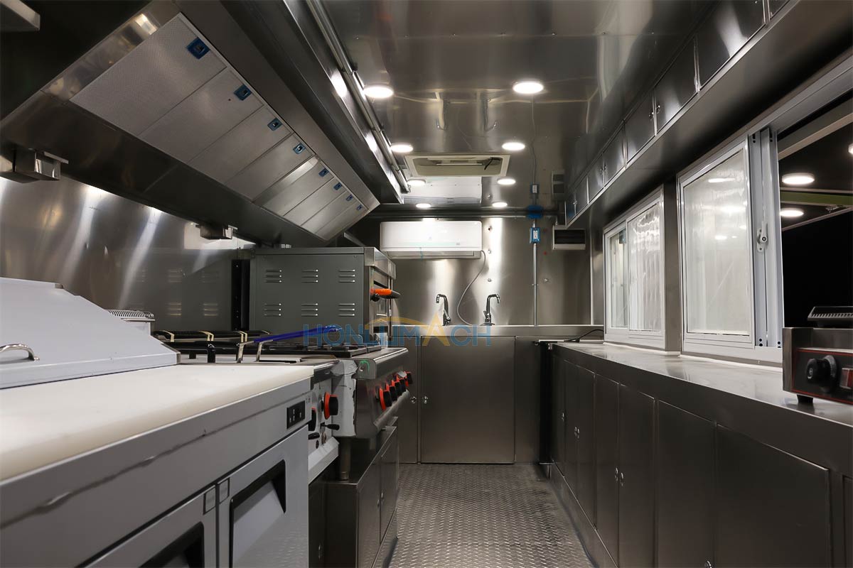 18ft street food cart inner view