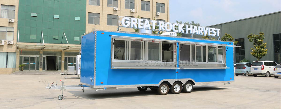 26ft big food truck with full kitchen front view