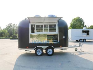 4m large arc galvanized food trailer