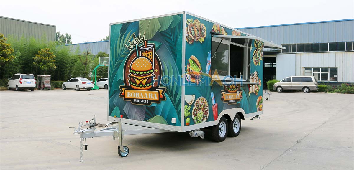 Honlu 4m food cart trailer for sale