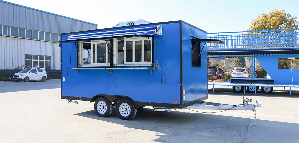 13ft food trailer Colombia front view