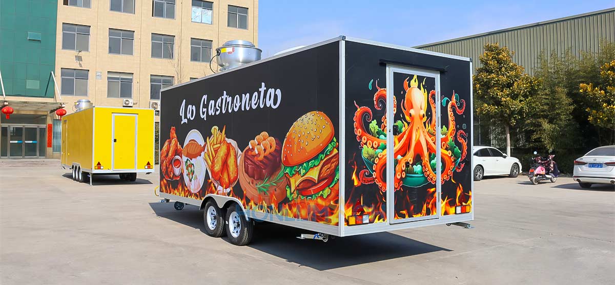 18ft fast food truck back view