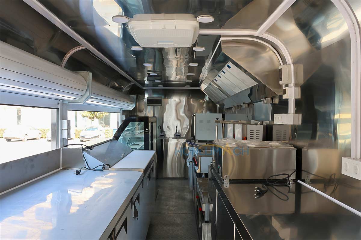 26ft snack food truck interior structure