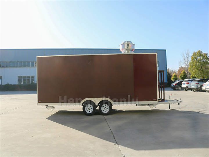 18ft mobile catering trailer back view