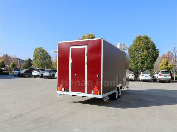 18ft mobile catering trailer side view
