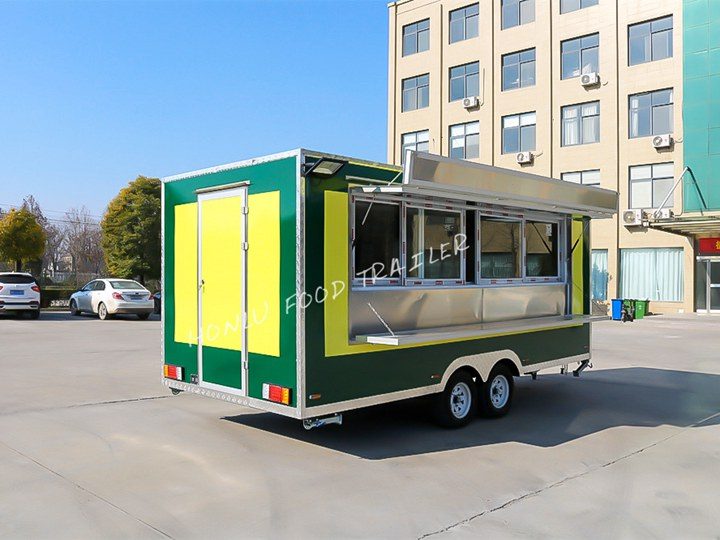 Customized 5M street food trailer (2)